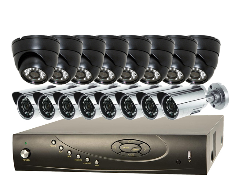 8 to 16 Camera Video Security Camera Systems for Home and Business