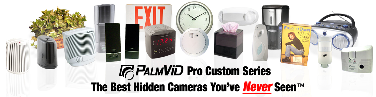 PalmVID Smoke Detector Hidden Camera with Built-in DVR